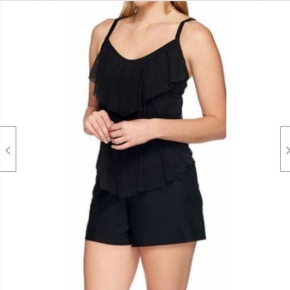 St. Tropez Other - St. Tropez Mesh 3-Tiered Tankini Top and Shorts